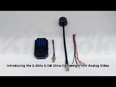 Pemancar Video UAV FPV 3.3G 3.5W Pemancar Video 3.3Ghz VTX dengan IRC 24CH 25mW/2000mW/3500mW Modul VTX FPV