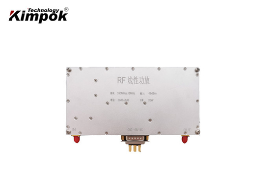 300MHz 20W RF Linear Power Amplifier Dengan 59dB 28V Anti Interferensi