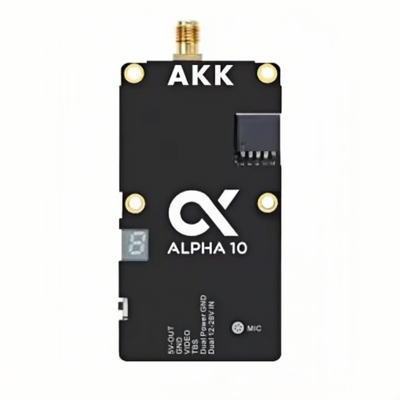 AKK 5.8G 10W VTX Alpha10 Video Transmitter Dukungan Smart Audio dengan 80 CH Drone RC Aksesoris