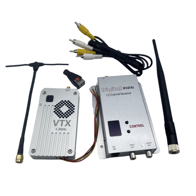 1.2G 5W Wireless Video Transmitter and Receiver 1.2Ghz FPV VTX VRX untuk RC Racing Drone VTX