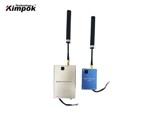 UAV Video Transmitter Receiver Kit 3.3Ghz 8CHs VTX VRX untuk FPV Long Range Racing