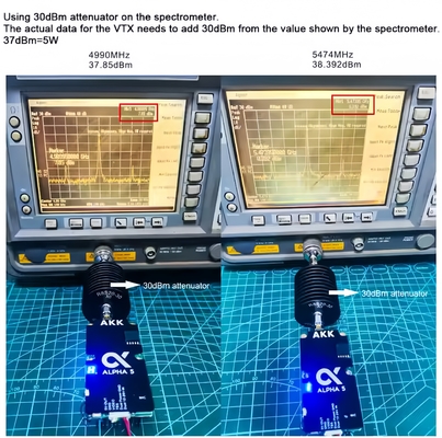AKK Alpha5 VTX 5.8G 80CH 1w/2w/3w/4w Daya yang Dapat Dialihkan Smart Audio Transmisi Jarak Ultra Jauh