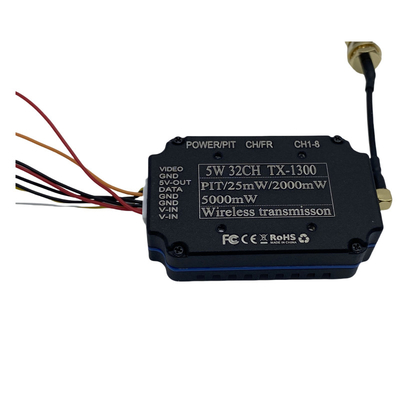 1.2G 1.3Ghz 5W Drone Nirkabel VTX VRX 32CH 7-36V DC Pemancar Penerima Video FPV