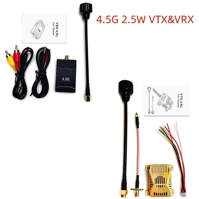 2.5W Transmit Power 4.5G Analog Video Transmitter dan Receiver Untuk 1 Vp-p FM Audio Video Output