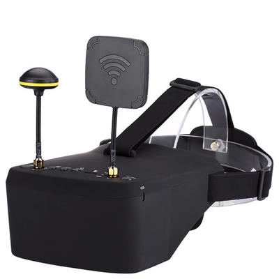 Kacamata FPV 5.8G 40CH 5 Inci Plastik DVR Video Goggles Aksesori Drone Profesional