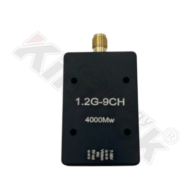 1.2Ghz 4W UAV Video Transmitter FM Modulasi 9 Saluran VTX Wireless Stable Transmission