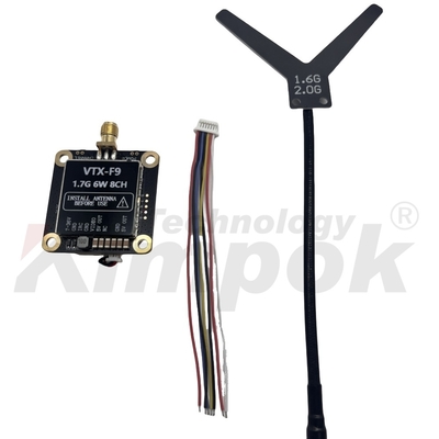1.7G VTX 1.9G VTX 6W Wireless Video Transmitter 20km Transmisi Gambar Jarak Jauh