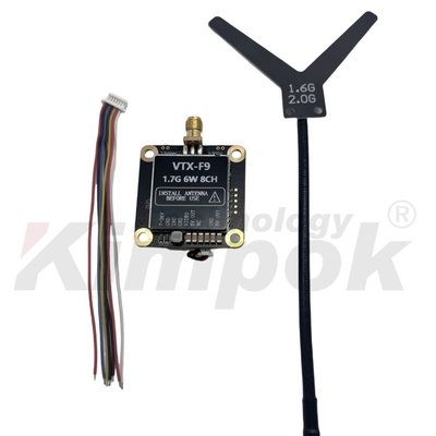Pemancar dan Penerima Video Nirkabel 1.7G 6W 8CH Mendukung IRC Tramp 1.7G VTX VRX