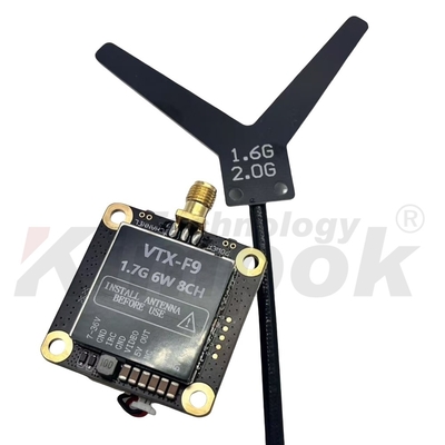 1.7G VTX 1.9G VTX 6W Wireless Video Transmitter 20km Transmisi Gambar Jarak Jauh