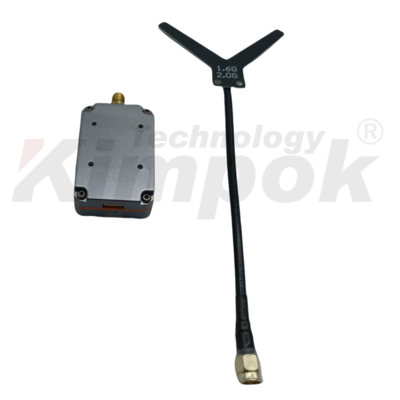 1.7Ghz VTX Wireless UAV Video Transmitter Dukungan IRC Tramp Video Link 4W RF Power VTX