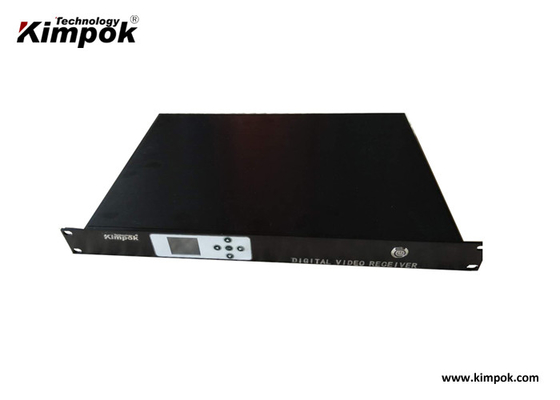 Rak 1.5U Dirancang Penerima Video COFDM Digital Nirkabel DC11V-DC16V